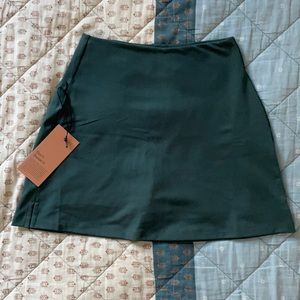 BNWT Girlfriend Collective Skort, Moss, small